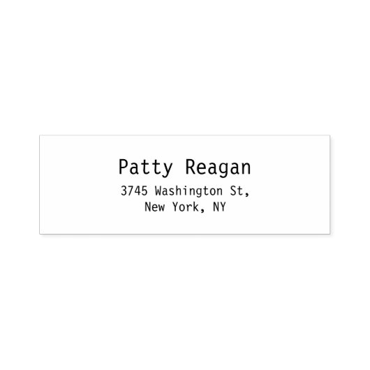 Tampon Auto-encreur Professionnel Élégant Noir & Blanc Moderne Simple (Design)