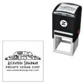 Tampon Auto-encreur Professionnel Vegetables Chef Légumes Business Log (En situation)