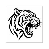 Tampon Auto-encreur Profil de tigre grognant (Design)