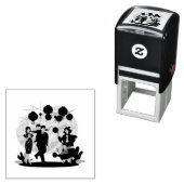 Tampon Auto-encreur Profitez de la partie Famille (En situation)