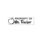 Tampon Auto-encreur Propriété de l'enseignant personnalisé Nom de clas (Design)
