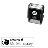 Tampon Auto-encreur Propriété du nom de l'enseignant Salle de classe A (En situation)