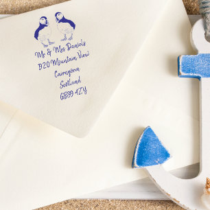 Tampon Auto-encreur Puffin Adresse de retour