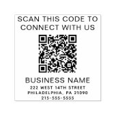 Tampon Auto-encreur QR Code Entreprise moderne (Design)