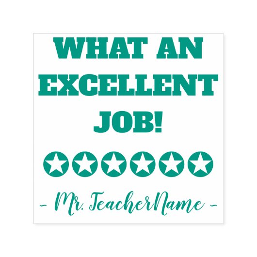 Tampon Auto-encreur "QUEL EXCELLENT TRAVAIL !" Classement du tampon en (Design)