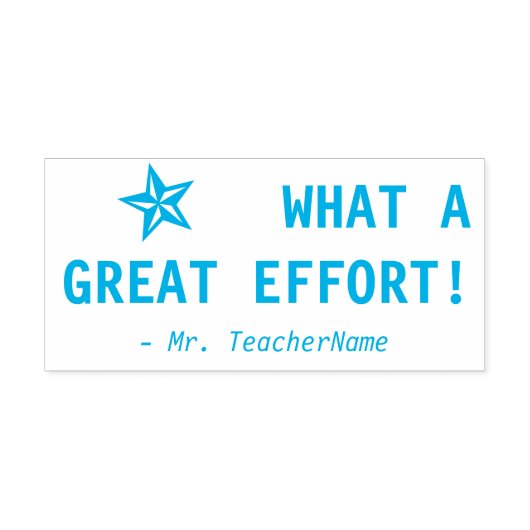 Tampon Auto-encreur "QUEL GRAND EFFORT !" Classement du tampon en caou (Design)