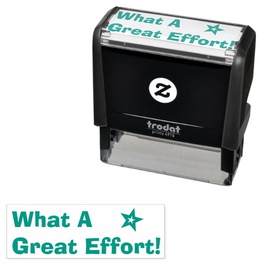 Tampon Auto-encreur "Quel Grand Effort !" Timbre en caoutchouc de l'in (En situation)
