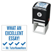 Tampon Auto-encreur "QUELLE EXCELLENTE ÉTUDE !" Marquage du tampon en (En situation)