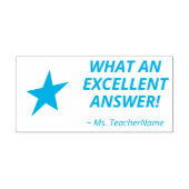 Tampon Auto-encreur "QUELLE EXCELLENTE RÉPONSE !" Timbre en caoutchouc (Design)