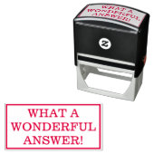 Tampon Auto-encreur "QUELLE MERVEILLEUSE RÉPONSE !" Classement du tamp (En situation)