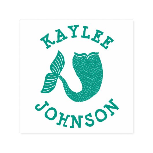 Tampon Auto-encreur Queue de sirène (Design)