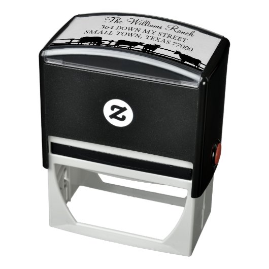 Tampon Auto-encreur Ranch avec script manuel (Produit)