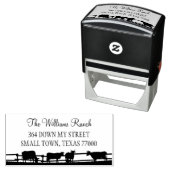 Tampon Auto-encreur Ranch avec script manuel (En situation)