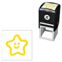 Récompense de timbre "Happy Star" (1,5 po x 1,5 po
