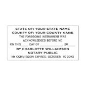 Tampon Auto-encreur Reconnaissance de notaire élégante (Design)