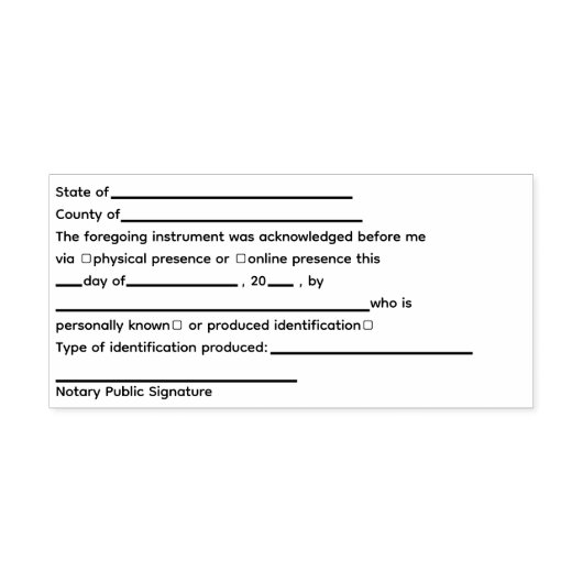 Tampon Auto-encreur Reconnaissance publique notaire standard (Design)