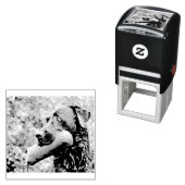 Tampon Auto-encreur récupération de laboratoire noir (En situation)