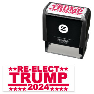 TAMPON AUTO-ENCREUR RÉÉLECTION DE DONALD TRUMP 2024