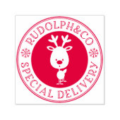 Tampon Auto-encreur Reindee Noël Livraison spéciale (Design)