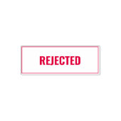 Tampon Auto-encreur Rejected Business Text Template (Design)