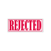 Tampon Auto-encreur Rejeté Refusé Business Office Cadre Simple (Design)