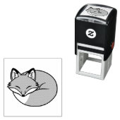 Tampon Auto-encreur Ren dormant gravé stylisé (En situation)