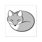 Tampon Auto-encreur Renard couché stylisé (Design)