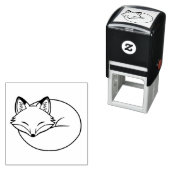 Tampon Auto-encreur Renard dormant (En situation)