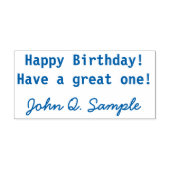 Tampon Auto-encreur Rencontre d'anniversaire avec signature (Design)