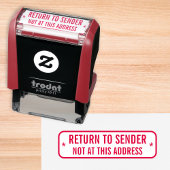 Tampon Auto-encreur Renvoi personnalisé à l'expéditeur Pas à cette adr