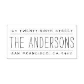 Tampon Auto-encreur Renvoyer l'adresse de fractionnement à la main (Design)