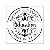 Tampon Auto-encreur Renvoyer l'adresse Flourd Script (Design)