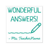 Tampon Auto-encreur "RÉPONSES MERVEILLEUSES !" Timbre en caoutchouc Tu (Design)