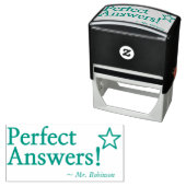 Tampon Auto-encreur "Réponses parfaites !" Témoignage de l'enseignant  (En situation)