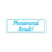 Tampon Auto-encreur "Résultat phénoménal !" Timbre en caoutchouc Tutor (Design)