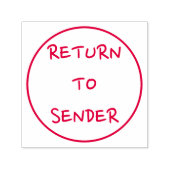 Tampon Auto-encreur "RETOUR À L'ENVOI" décontracté dans un contour cir (Design)