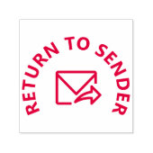 Tampon Auto-encreur "RETOUR À L'ENVOI" & Icône Enveloppe-et-flèche (Design)
