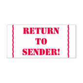 Tampon Auto-encreur "RETOUR À L'ENVOI !" Timbre en caoutchouc (Design)