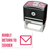 Tampon Auto-encreur "RETOUR À L'ENVOI" Timbre en caoutchouc (En situation)
