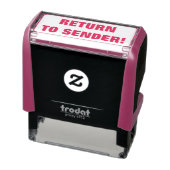 Tampon Auto-encreur "RETOUR À L'ENVOI !" Timbre en caoutchouc (Produit)