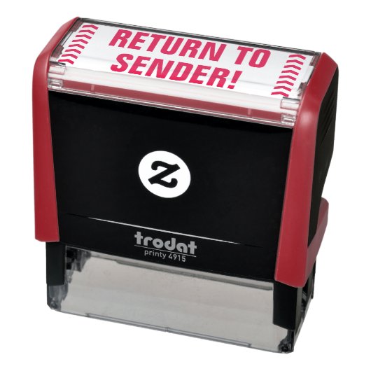 Tampon Auto-encreur "RETOUR À SENDER !" & Flèches Timbre en caoutchouc (Produit)