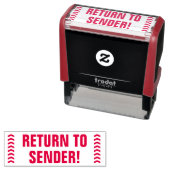 Tampon Auto-encreur "RETOUR À SENDER !" & Flèches Timbre en caoutchouc (En situation)