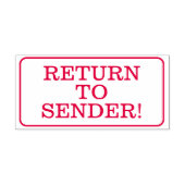 Tampon Auto-encreur "RETOUR À SENDER !" Timbre en caoutchouc (Design)