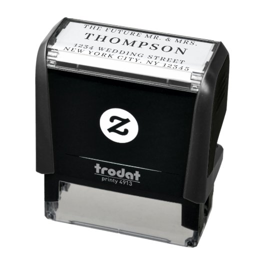 Tampon Auto-encreur Retour Adresse Futur M. Mme Mariage (Produit)