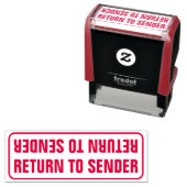 TAMPON AUTO-ENCREUR "RETOURNÉ À L'ENVOYEUR" (En situation)