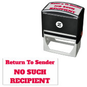Tampon Auto-encreur "Retourner À L'Expéditeur" "AUCUN DE CES DESTINATA (En situation)