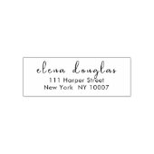 Tampon Auto-encreur Retourner l'adresse Script minimaliste moderne (Design)