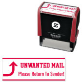 Tampon Auto-encreur "Retournez À L'Expéditeur !" Timbre en caoutchouc (En situation)