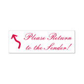 Tampon Auto-encreur "Retournez à l'expéditeur !" Timbre en caoutchouc (Design)