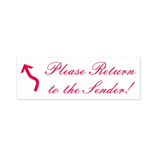 Tampon Auto-encreur "Retournez à l'expéditeur !" Timbre en caoutchouc (Design)